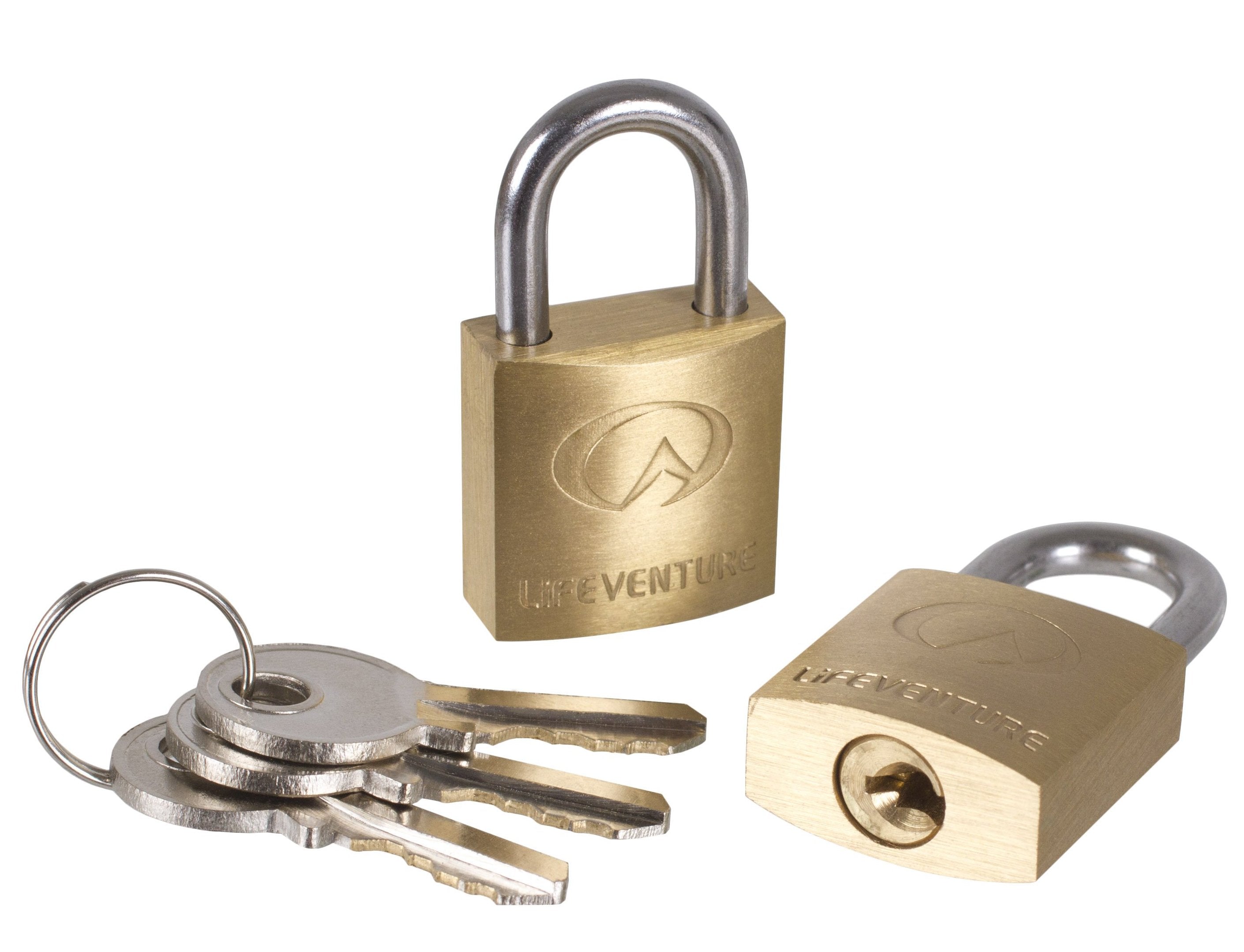 Lifeventure 20mm Brass Padlocks Travel and Luggage Locks NZ