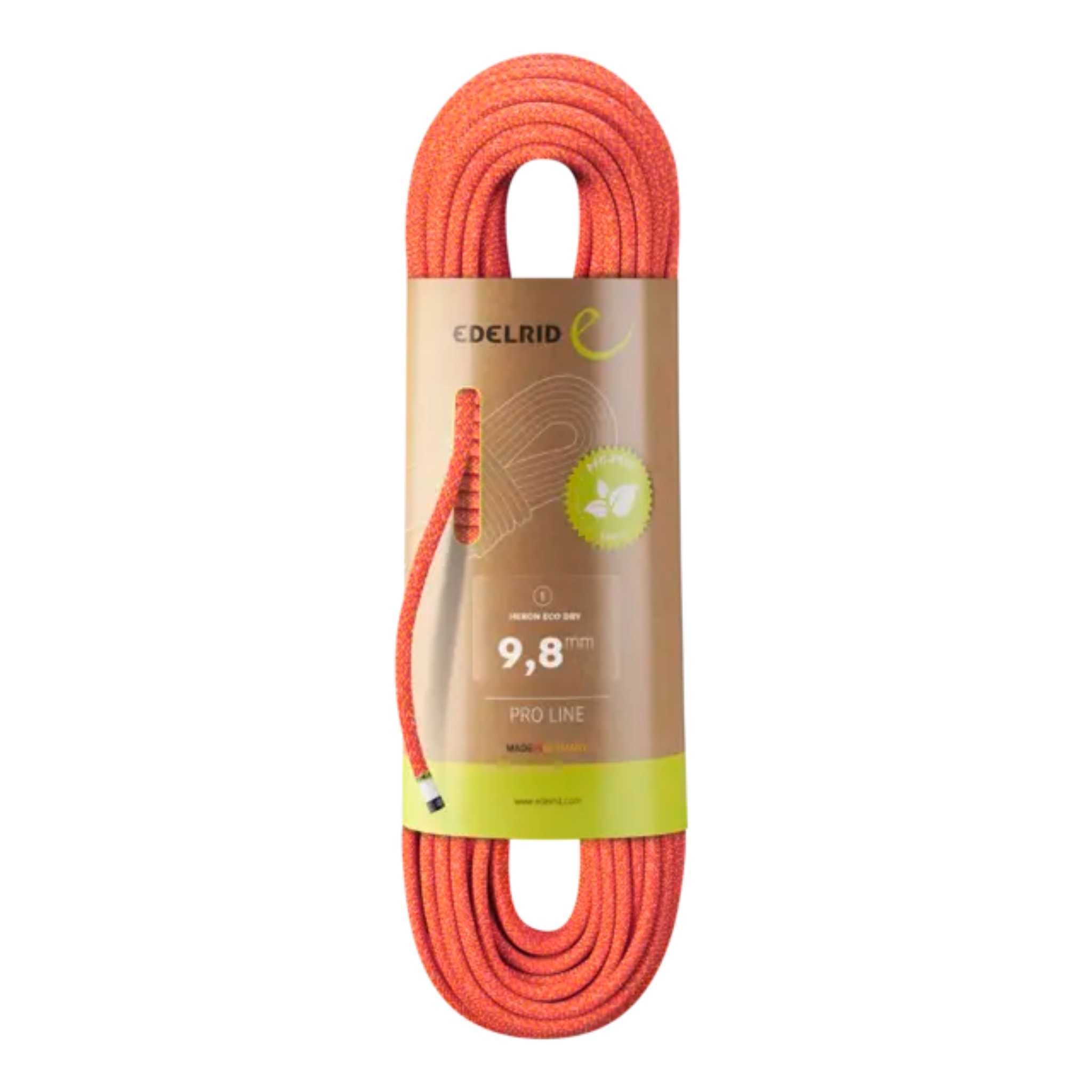 Edelrid Heron Eco Dry Rope 9.8mm 60m Climbing Rope NZ Further Faster