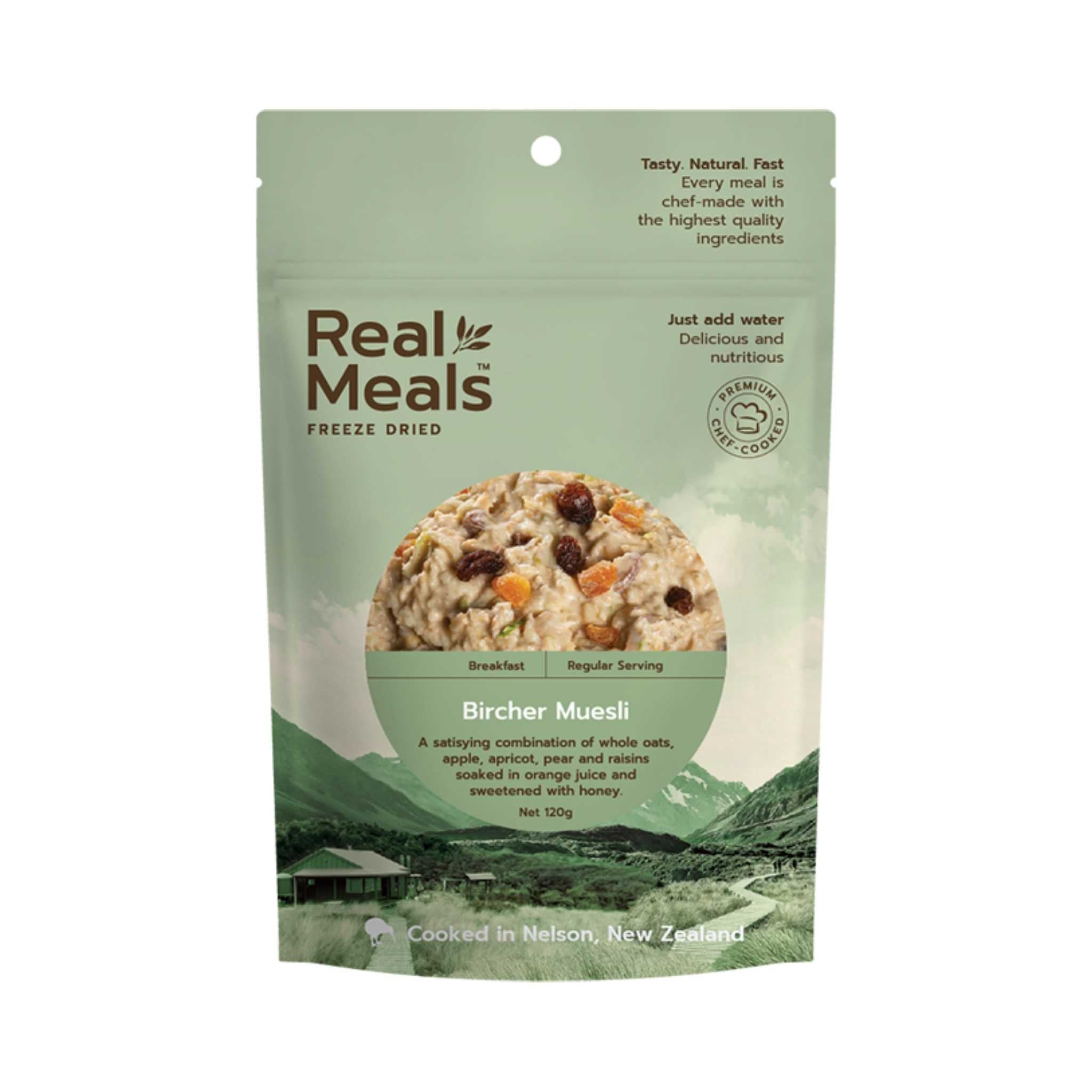 Real Meals Breakfast Bircher Muesli Freeze Dried NZ Further Faster
