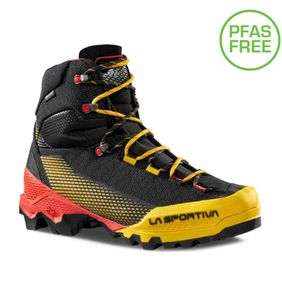 Mountaineering & Alpine Boots | La Sportiva Aequilibrium ST GTX | Further Faster Christchurch NZ #black-yellow-pf