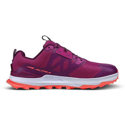 Altra Lone Peak 7.0 - Womens | Trail Running Shoes NZ | Further Faster Christchurch NZ #purple-orange