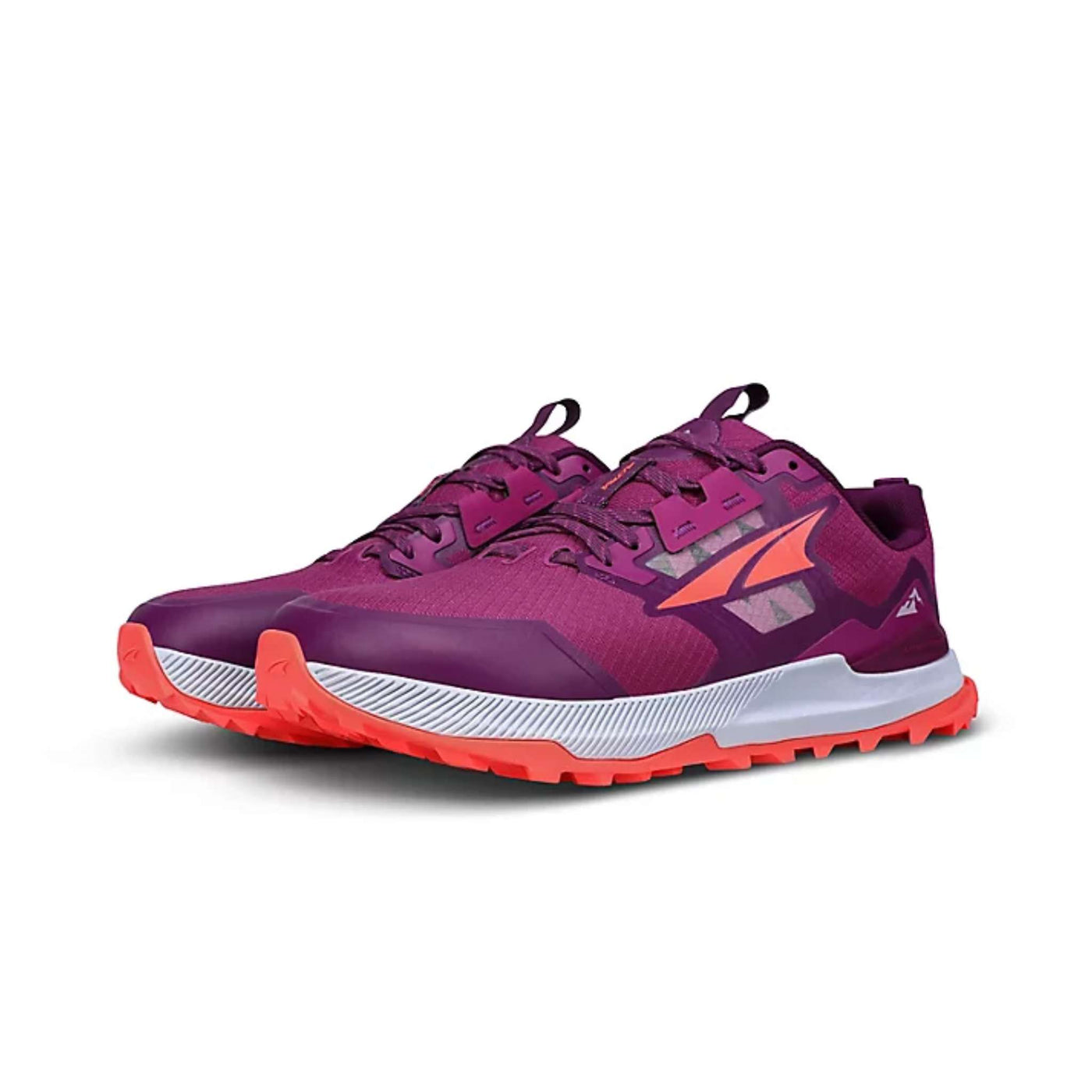 Altra Lone Peak 7.0 - Womens | Trail Running Shoes NZ | Further Faster Christchurch NZ #purple-orange