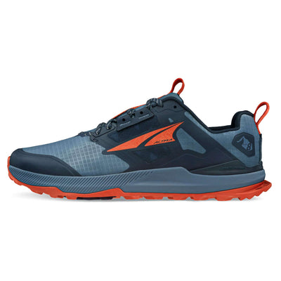 Altra Lone Peak 8 - Mens | Trail Running Shoes | Further Faster Christchurch NZ | #blue-orange