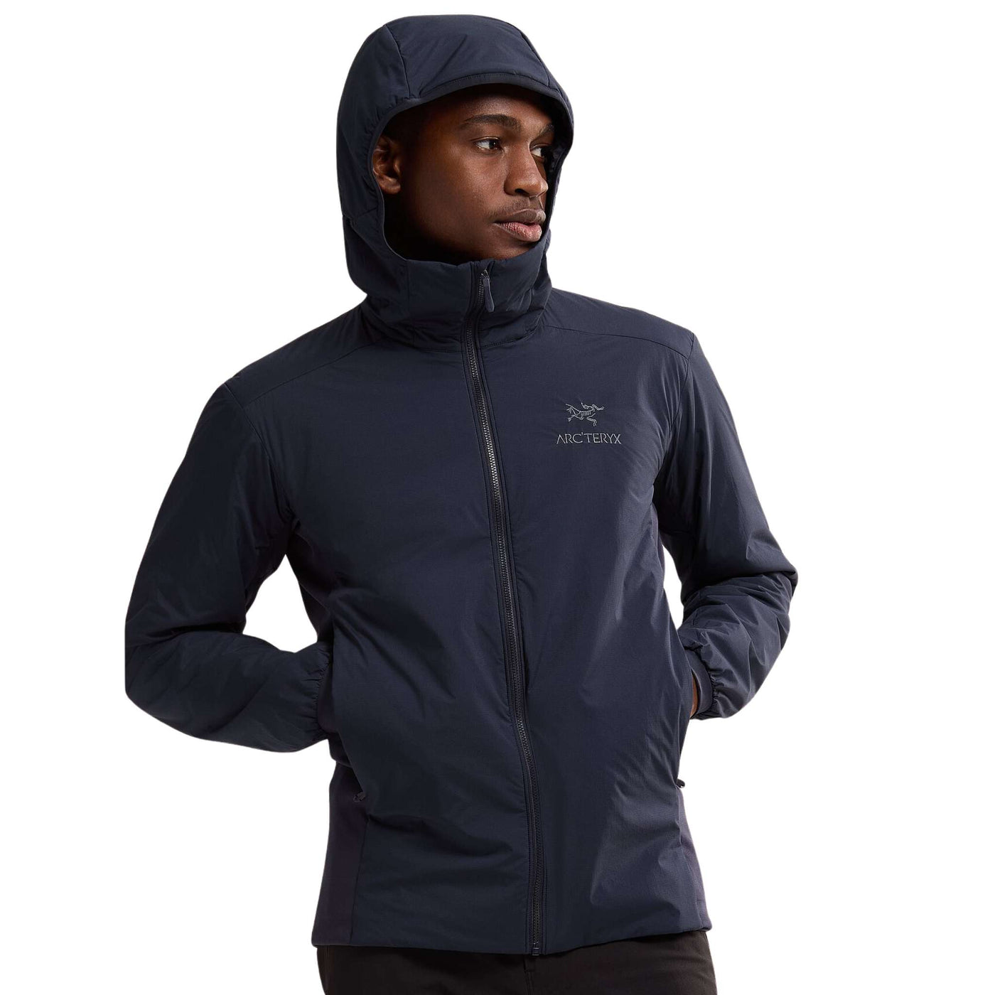 Arc'teryx Atom Hoody - Mens | Men's Down Insulated Jacket | Further Faster Christchurch NZ | #black-sapphire