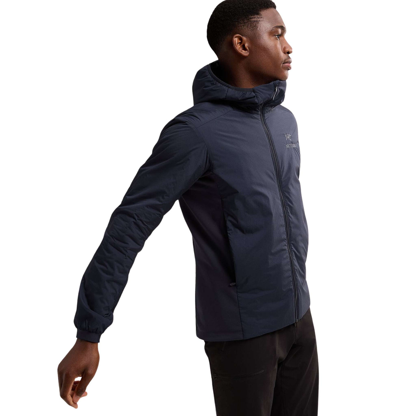 Arc'teryx Atom Hoody - Mens | Men's Down Insulated Jacket | Further Faster Christchurch NZ | #black-sapphire