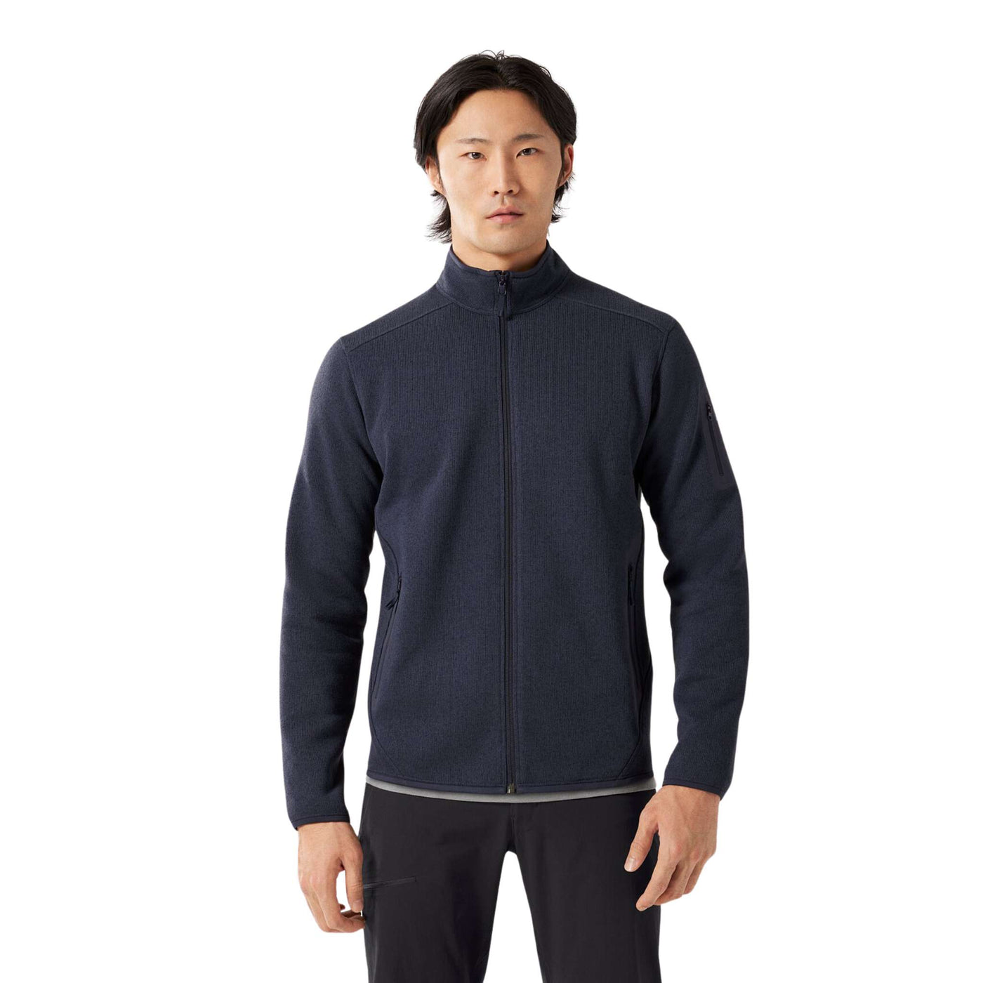 Arc'teryx Covert Cardigan - Mens | Men's Softshell and Fleece| Further Faster Christchurch NZ | #black-sapphire-heather