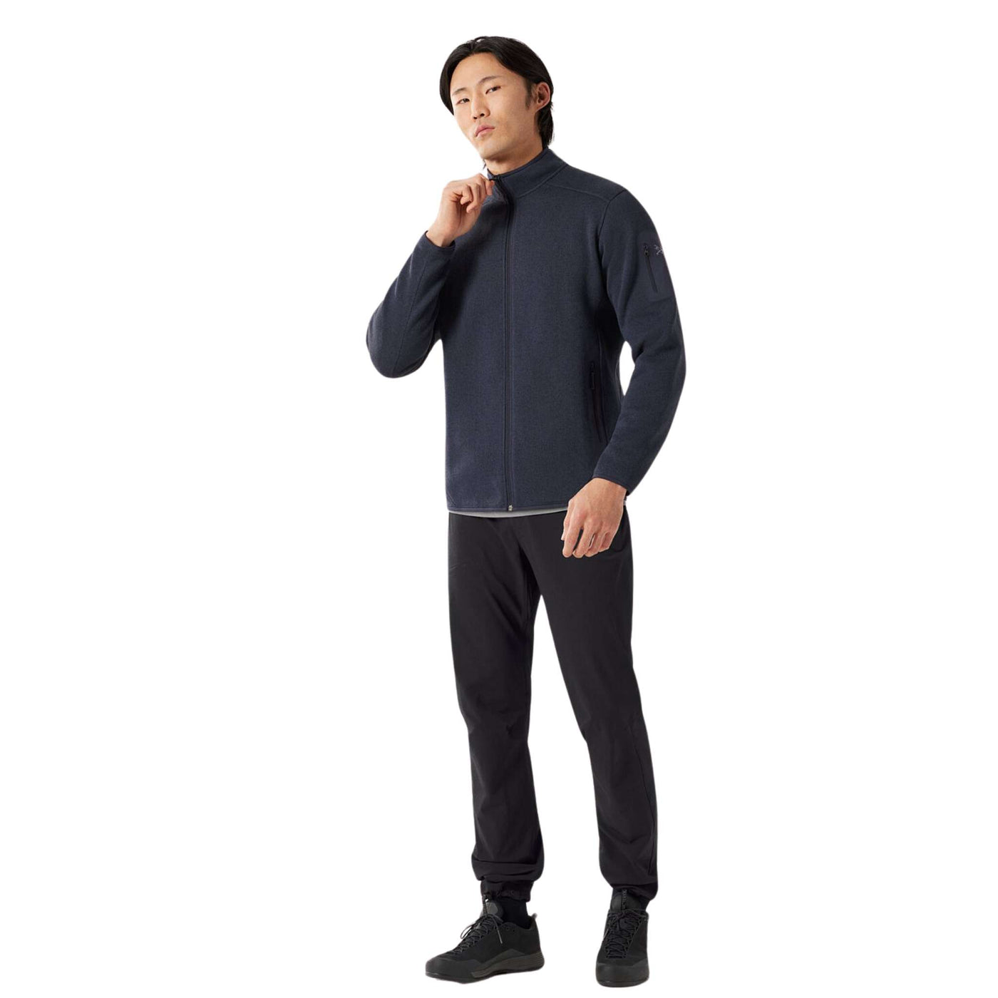 Arc'teryx Covert Cardigan - Mens | Men's Softshell and Fleece| Further Faster Christchurch NZ | #black-sapphire-heather