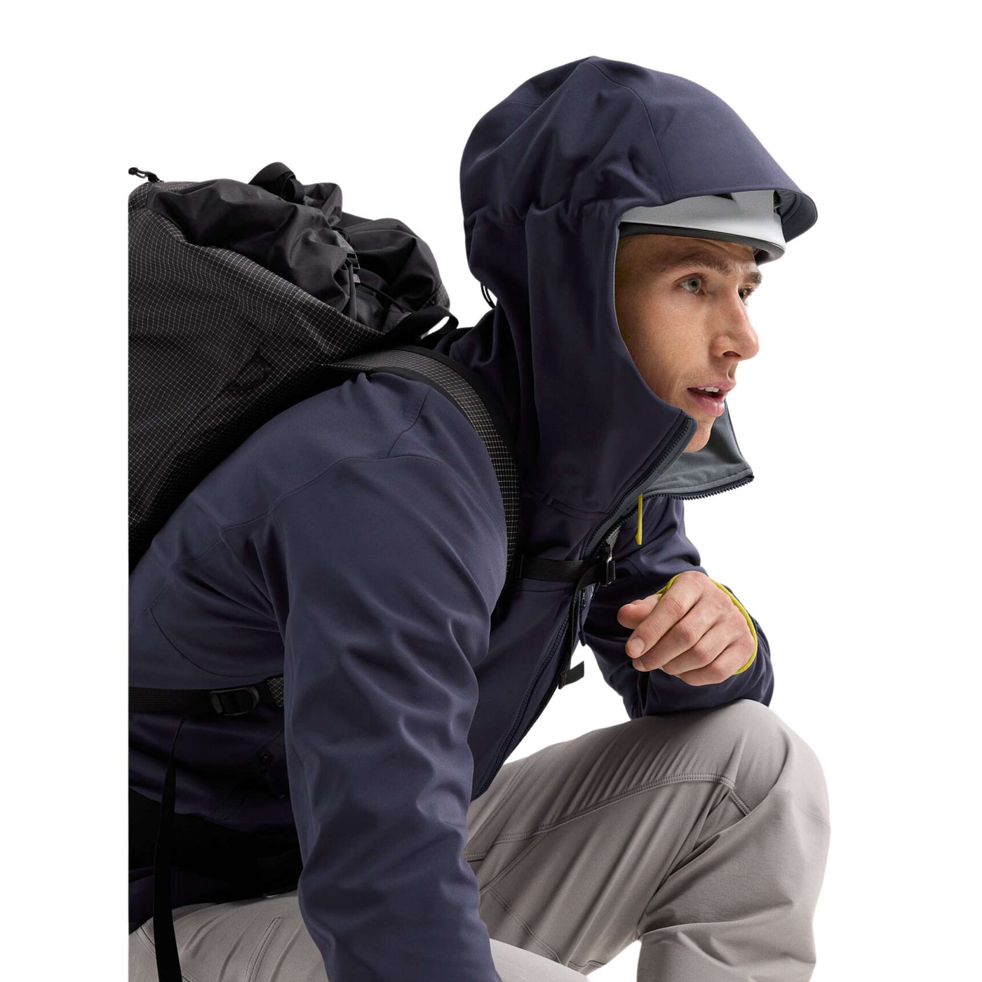 Arc'teryx Gamma MX Hoody - Mens | Men's Softshell and Fleece Jackets | Further Faster Christchurch NZ | #black-sapphire