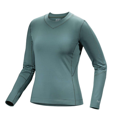 Arc'teryx Rho Long Sleeve Crew - Womens | Womens Baselayer Clothing | Further Faster Christchurch NZ | #boxcar