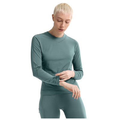 Arc'teryx Rho Long Sleeve Crew - Womens | Womens Baselayer Clothing | Further Faster Christchurch NZ | #boxcar