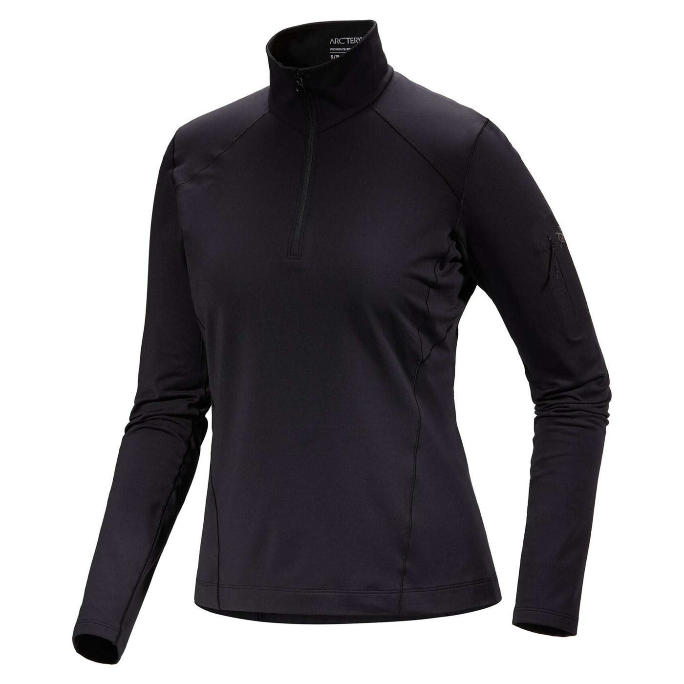 Arc'teryx Rho Zip Neck - Womens | Women's Baselayer Clothing | Further Faster Christchurch NZ | #black