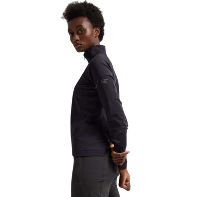 Arc'teryx Rho Zip Neck - Womens | Women's Baselayer Clothing | Further Faster Christchurch NZ | #black