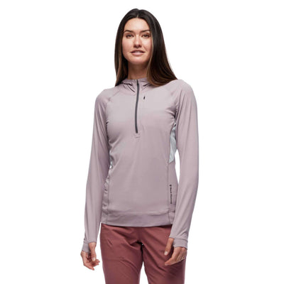 Black Diamond Alpenglow Pro Hoody - Womens | Women's Softshell And Fleece | Further Faster Christchurch NZ #wood-violet