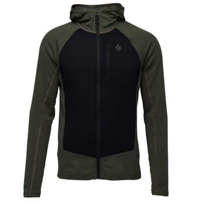 Black Diamond Coefficient LT Hybrid Hoody - Mens | Men's Softshell And Fleece | Further Faster Christchurch NZ #tundra-black