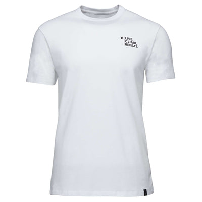 Black Diamond Ice Climber T-Shirt Short Sleeve - Mens | Active Clothing | Further Faster Christchurch NZ #white