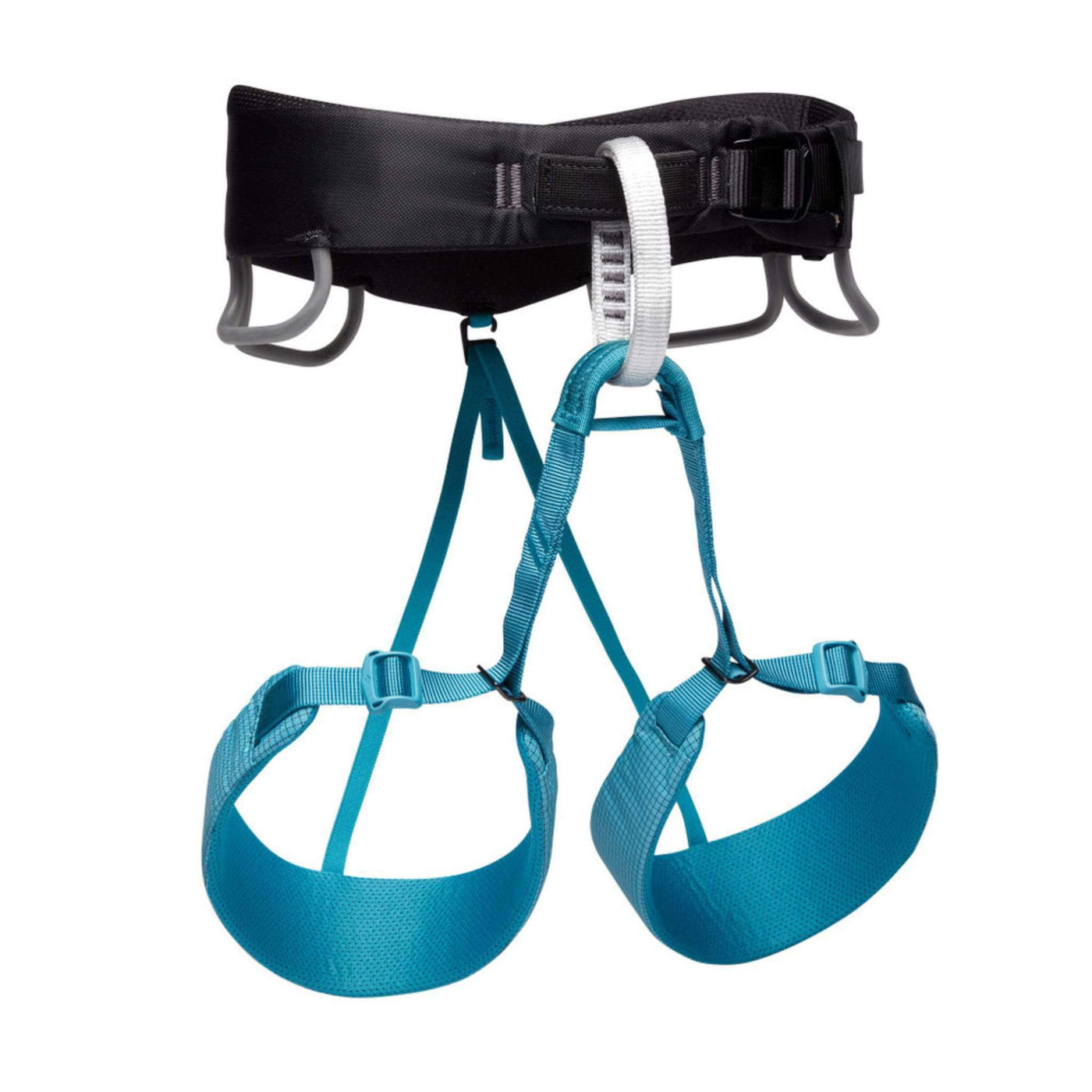 Black Diamond Momentum Harness - Womens | Climbing Harness | Further Faster Christchurch NZ | #aqua-verde