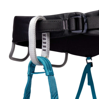 Black Diamond Momentum Harness - Womens | Climbing Harness | Further Faster Christchurch NZ | #aqua-verde