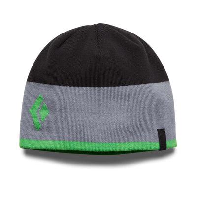 Black Diamond Olympus Beanie | Winter Beanie | Further Faster Christchurch NZ #black-vibrant-green