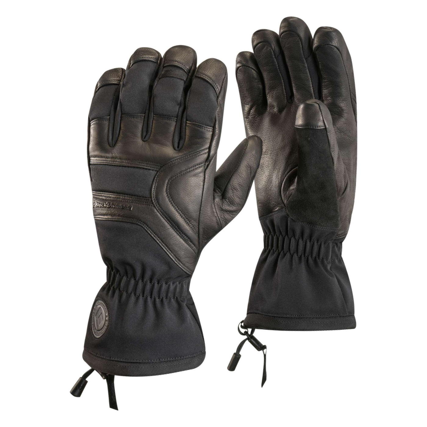 Black Diamond Patrol Glove | Backcountry Leather Gloves NZ | Further Faster Christchurch NZ #black