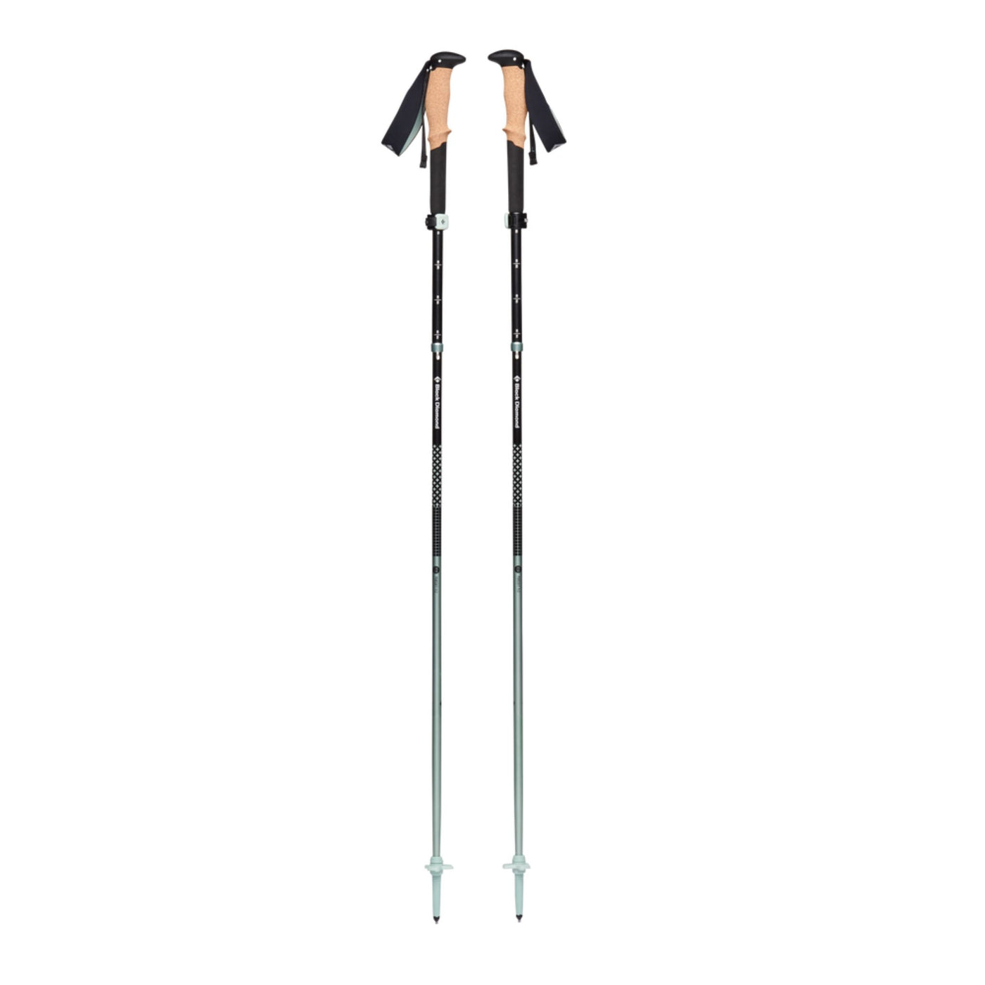 Black Diamond Pursuit FLZ Trekking Poles | Hiking and Walking Poles | Further Faster Christchurch NZ #black-foam-green