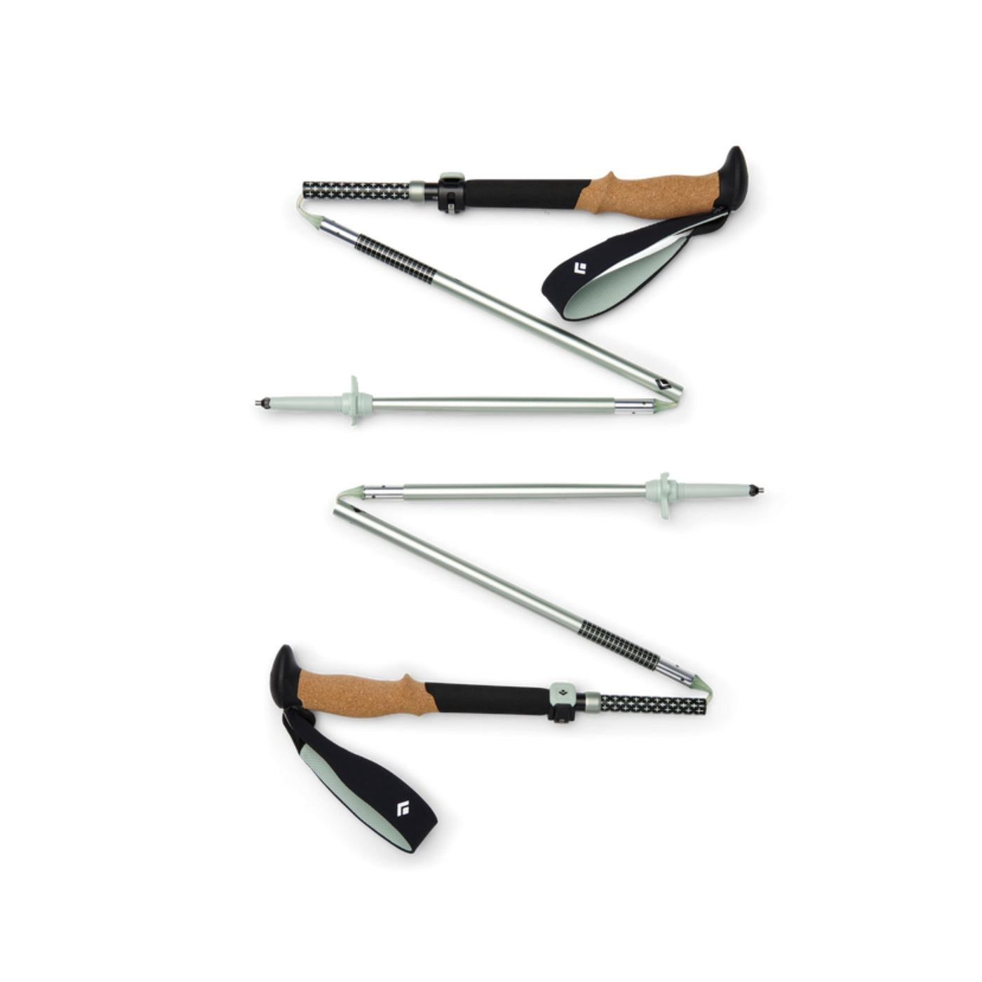 Black Diamond Pursuit FLZ Trekking Poles | Hiking and Walking Poles | Further Faster Christchurch NZ #black-foam-green