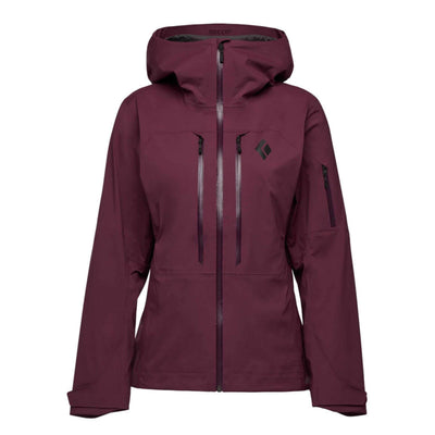 Black Diamond Recon LT Shell - Womens | Lightweight Waterproof Active Jacket | Further Faster Christchurch NZ | #blackberry