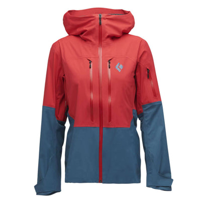 Black Diamond Recon LT Shell - Womens | Lightweight Waterproof Active Jacket | Further Faster Christchurch NZ | #coral-red-creek-blue