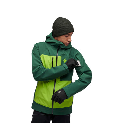 Black Diamond Recon Stretch Pro Shell - Mens NZ | Alpine and Ski Backcountry Jacket | Further Faster Christchurch NZ #mountain-forest-lime