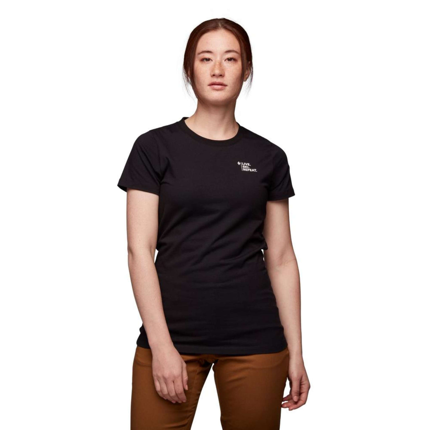 Black Diamond Ski Mountaineering T-Shirt - Womens | Womens Ski-Mountaineering T-Shirt | Further Faster Christchurch NZ #black