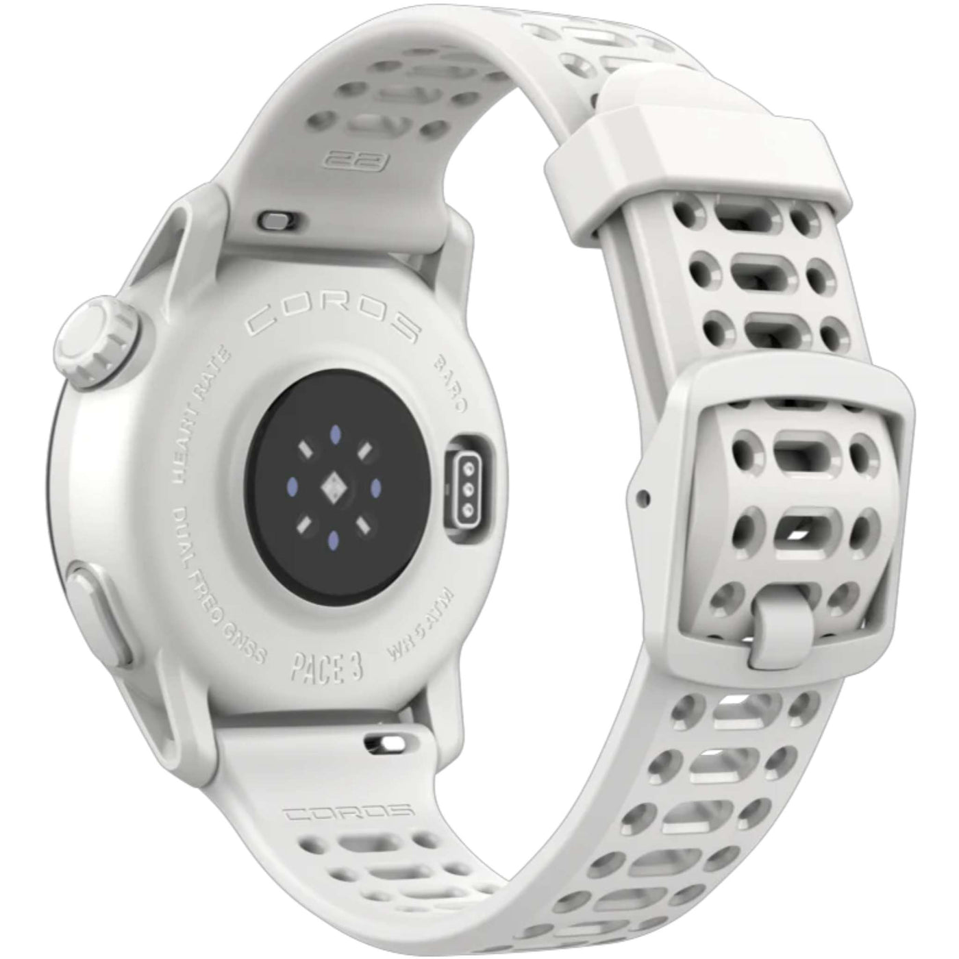 Coros Pace 3 GPS Sport Watch - Silicone | Sport GPS Watch | Further Faster Christchurch NZ #white