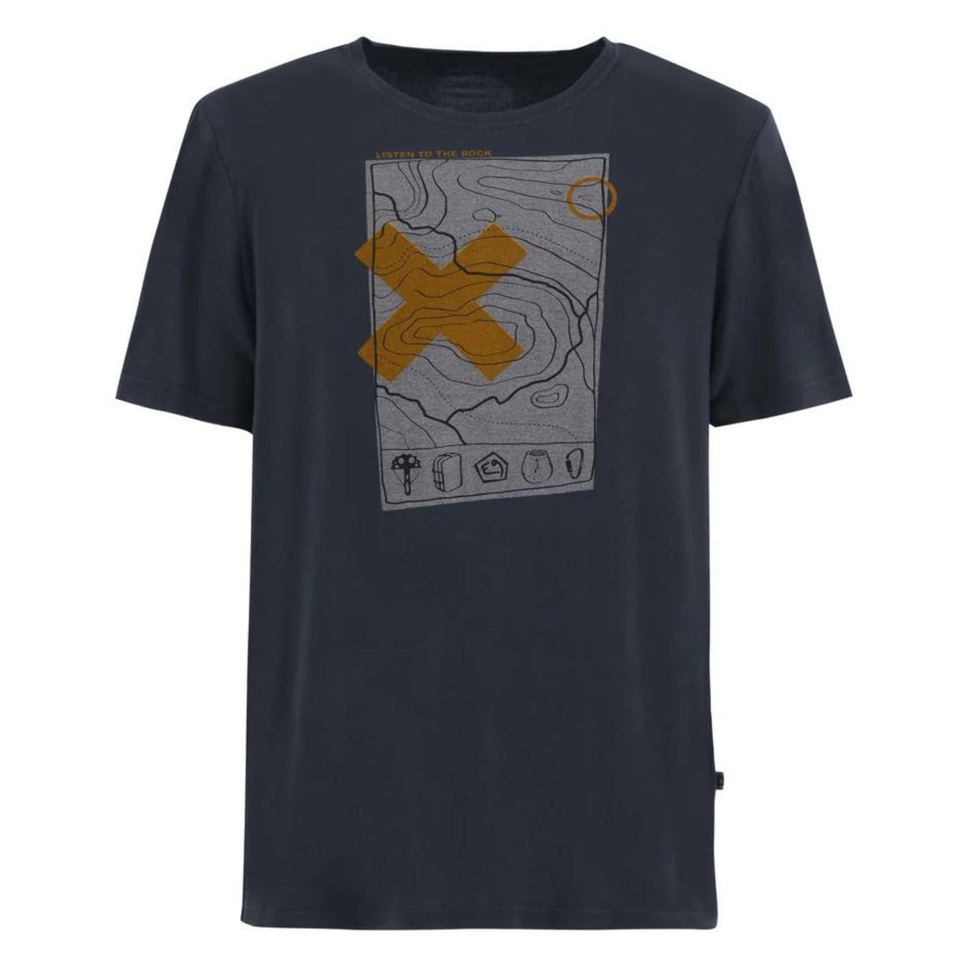 E9 Place T-Shirt - Mens | Mens Climbing and Bouldering T-Shirt | Further Faster Christchurch NZ | #ocean-blue