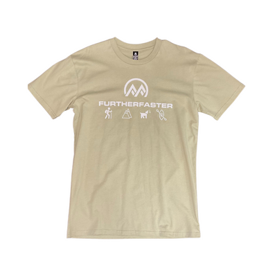 Further Faster T-Shirt | Cotton T-Shirt | Further Faster Christchurch NZ #pistachio