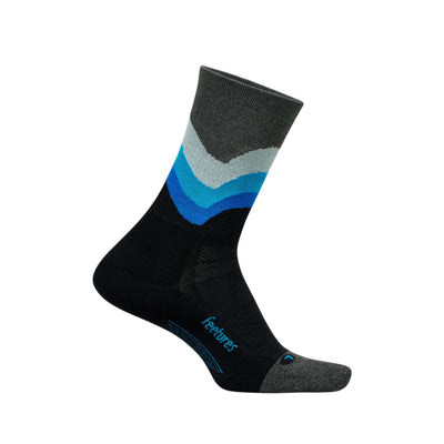 Feetures Elite Light Cushion Mini-Crew | Performance & Active Socks | Further Faster Christchurch NZ | #black-swell