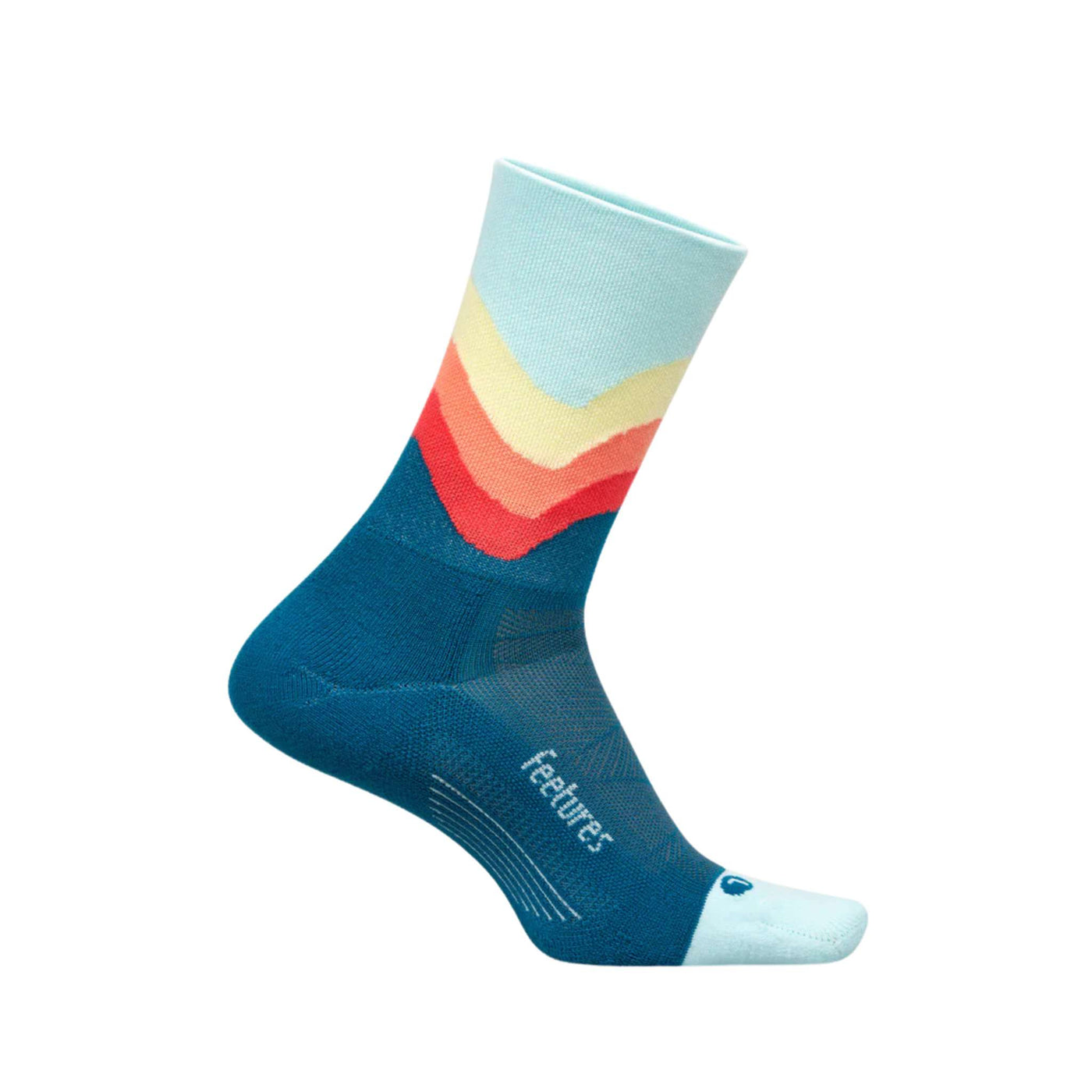 Feetures Elite Light Cushion Mini-Crew | Performance & Active Socks | Further Faster Christchurch NZ | #blue-swell