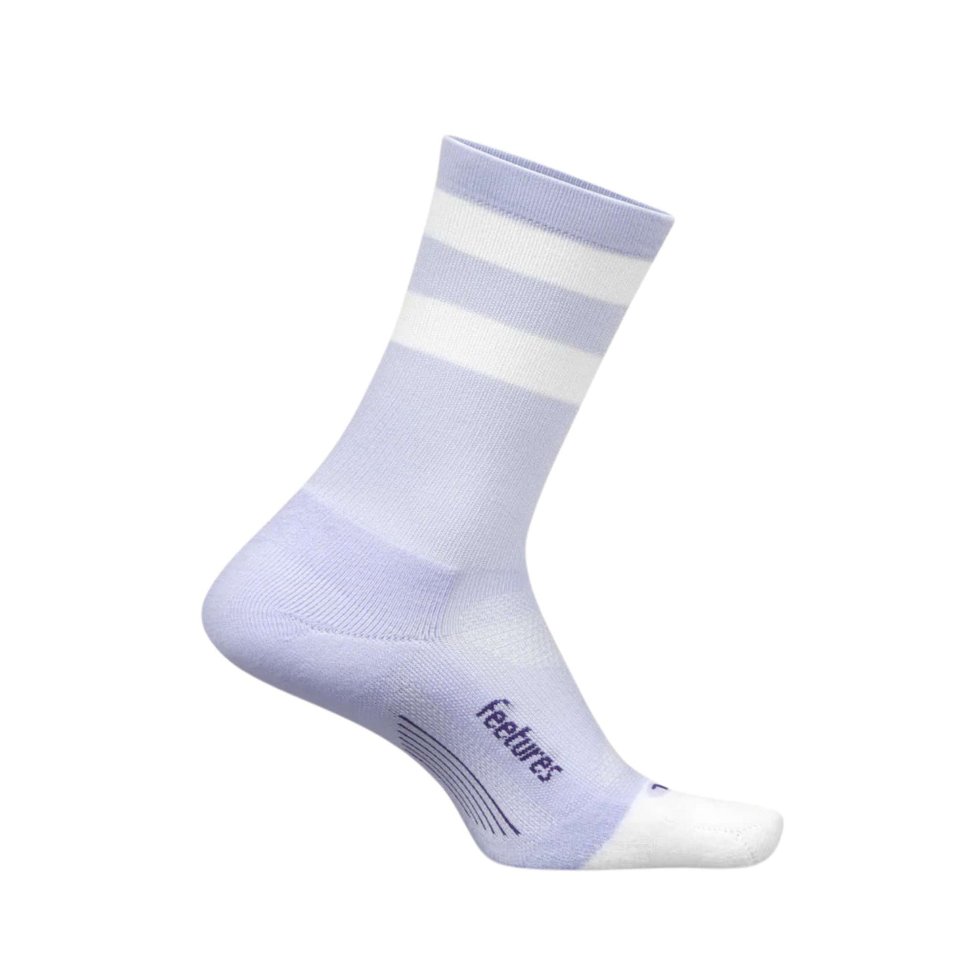 Feetures Elite Light Cushion Mini-Crew | Performance & Active Socks | Further Faster Christchurch NZ | #lilac-high-top-stripe