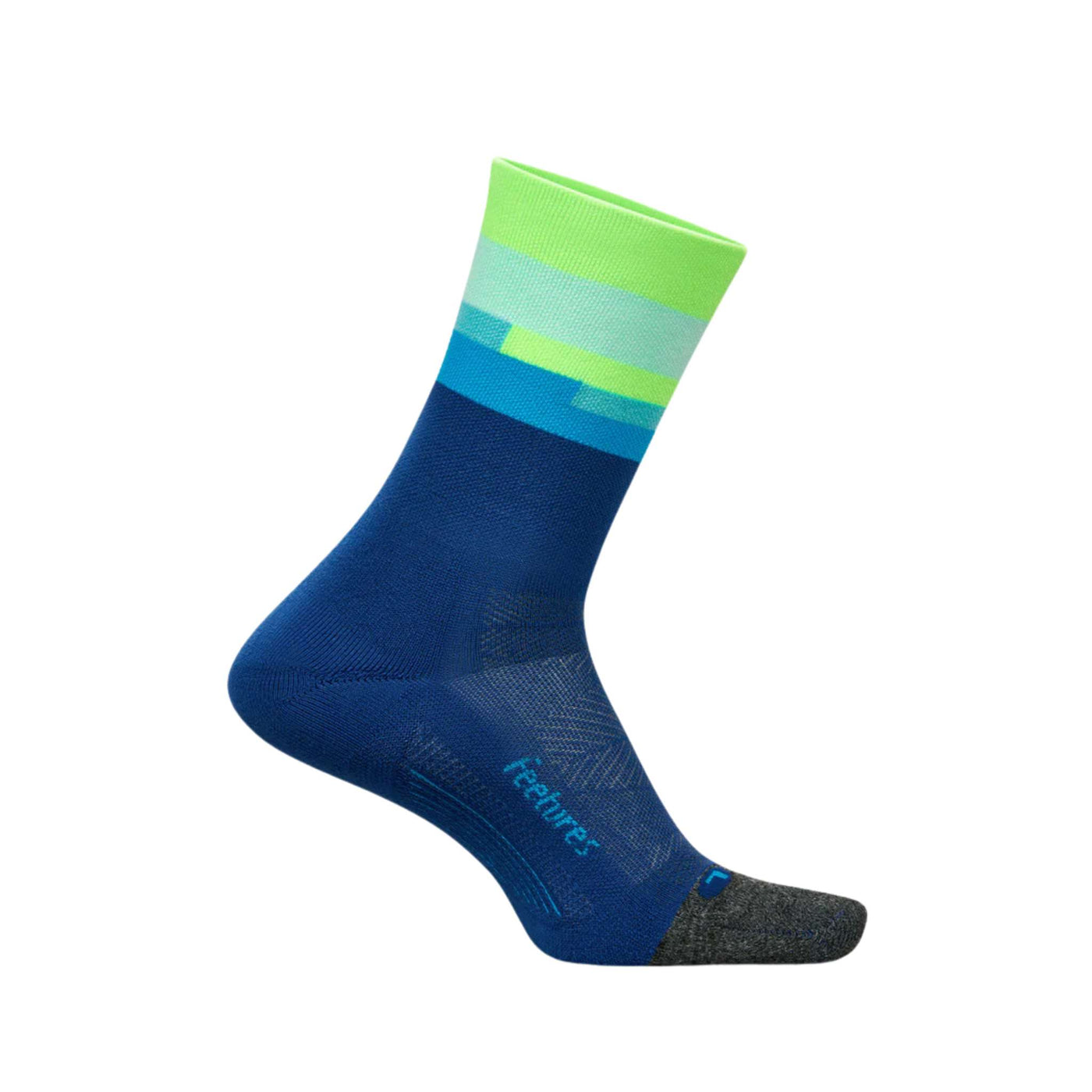Feetures Elite Light Cushion Mini-Crew | Performance & Active Socks | Further Faster Christchurch NZ | #surfboard-blue