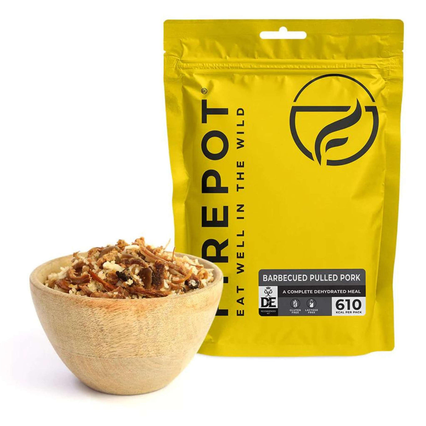 Firepot Barbecued Pulled Pork - Regular Serving | Dehydrated Meals | Further Faster Christchurch NZ