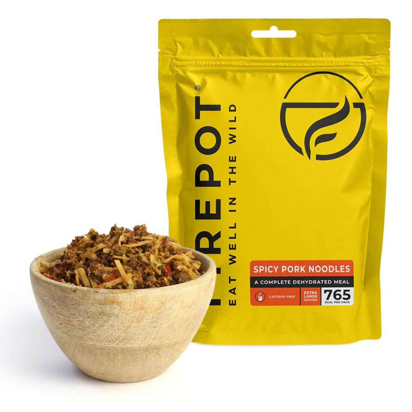 Firepot Spicy Pork Noodles - Extra-Large Serving | Dehydrated Meals | Further Faster Christchurch NZ