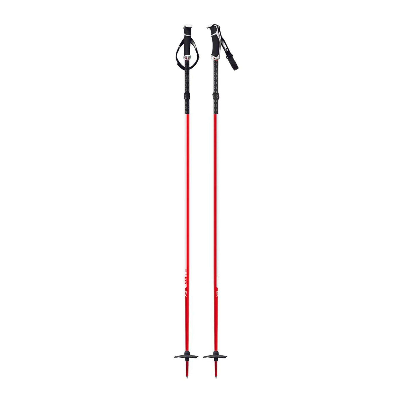 Ski Touring Poles | G3 Fixie Ski Poles - One Piece - Pair | Further Faster Christchurch NZ #red