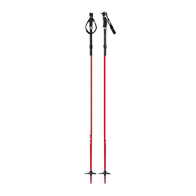 Ski Touring Poles | G3 Fixie Ski Poles - One Piece - Pair | Further Faster Christchurch NZ #red