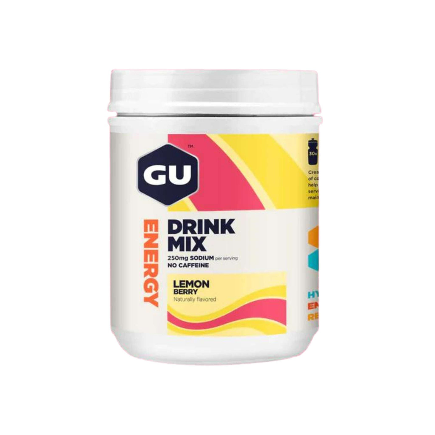 Gu Energy Drink Mix Lemon Berry - 30 Serve Tub 840g | Electrolytes Supplements | Further Faster Christchurch NZ