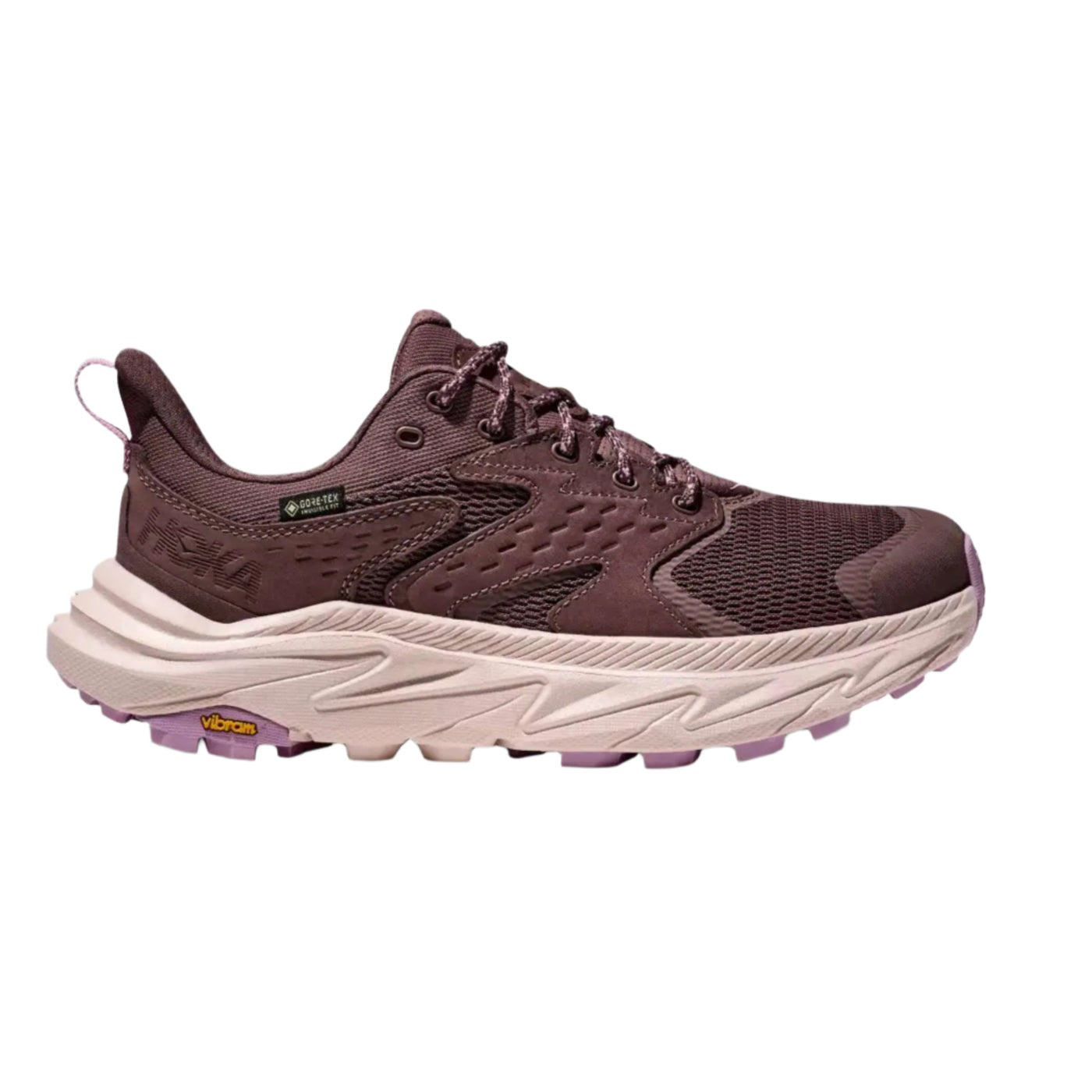 Hoka Anacapa 2 Low GTX - Womens | Womens Hiking Shoes | Further Faster Christchurch NZ | #smoky-quartz-cosmic-pearl