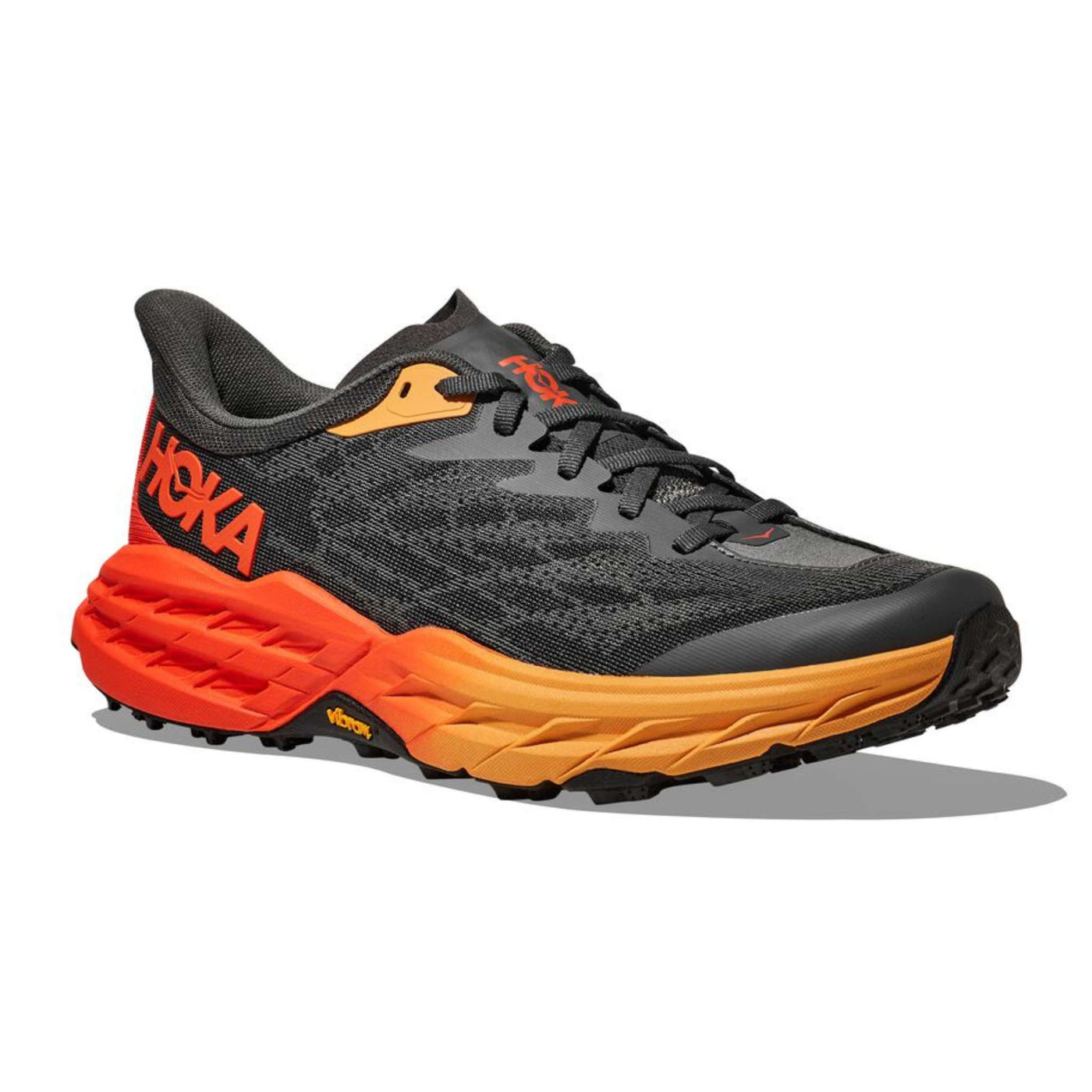 Hoka Speedgoat 5 Wide - Mens | Trail Running Shoes NZ | Further Faster Christchurch NZ #castlerock-flame