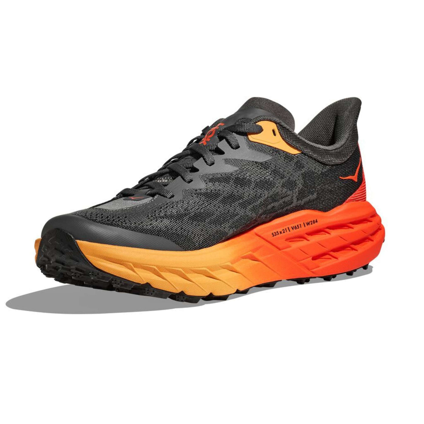 Hoka Speedgoat 5 Wide - Mens | Trail Running Shoes NZ | Further Faster Christchurch NZ #castlerock-flame