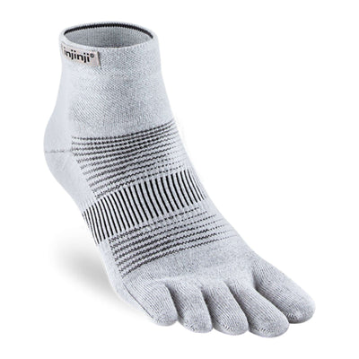 Injinji RUN Lightweight Mini-Crew | Toe Socks | Hiking and Run Socks | Further Faster Christchurch NZ #grey