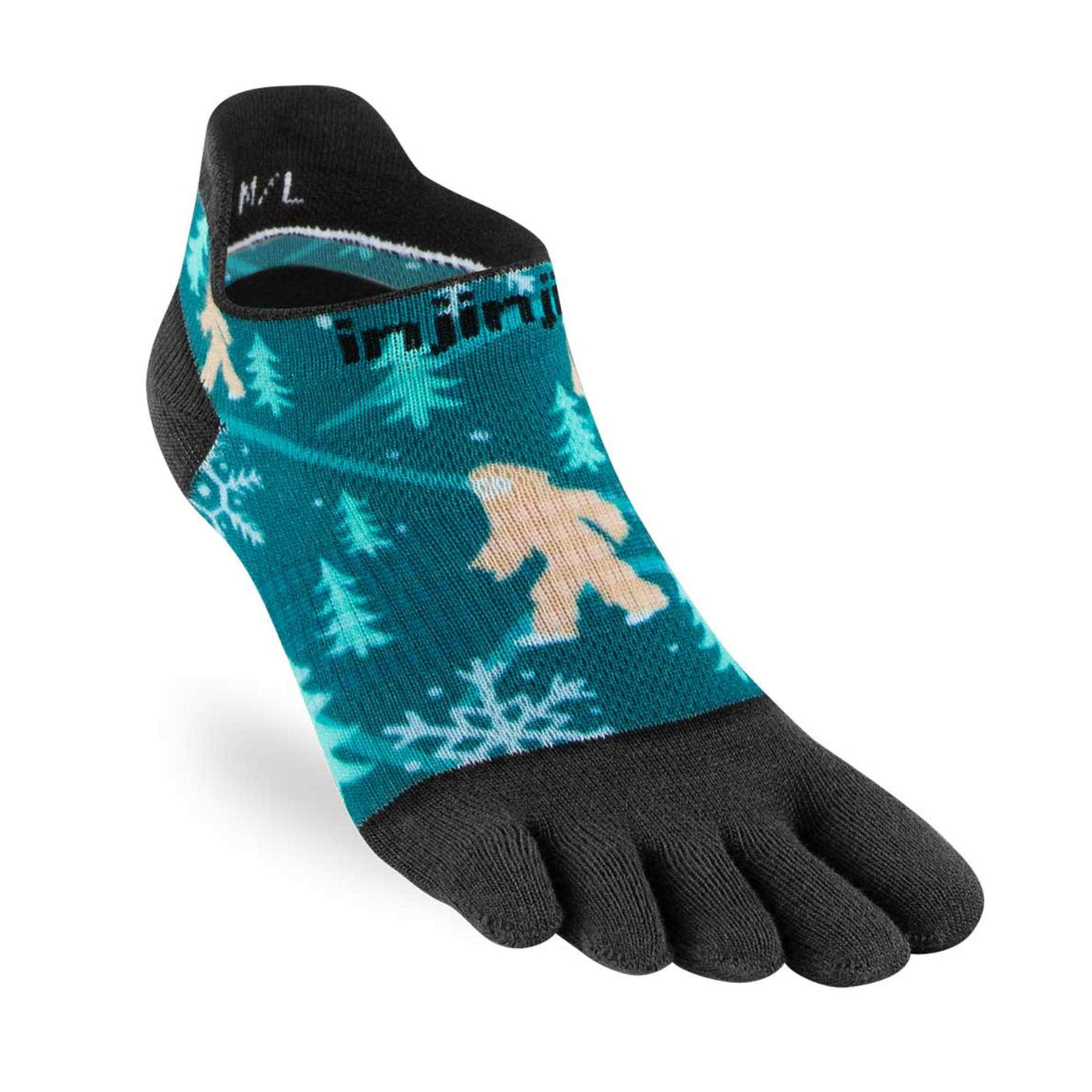 Injinji Run Spectrum Lightweight Women's - No Show | Trail Running Toe Socks | Further Faster Christchurch NZ #yeti