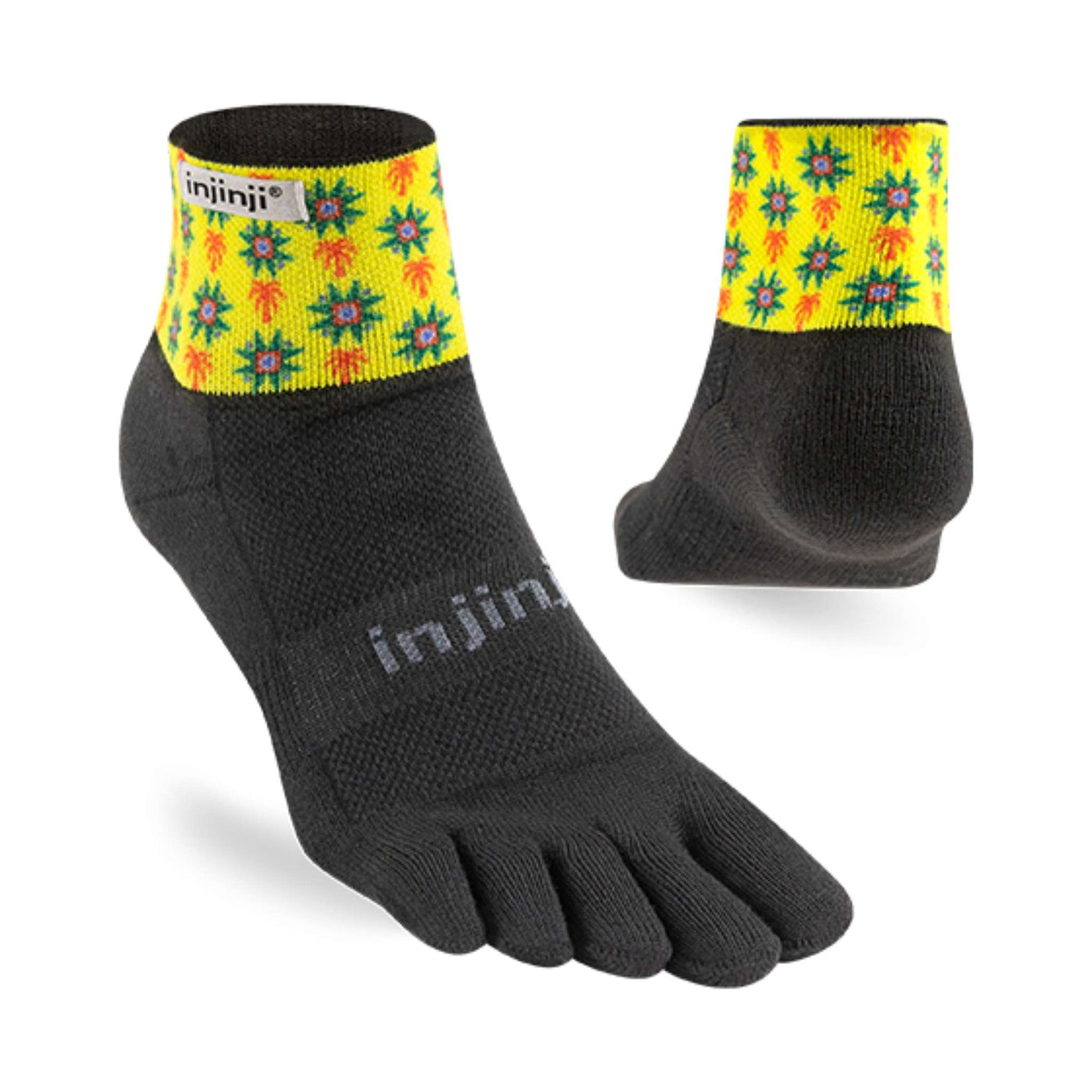 Injinji Trail Artist Designed Sol Mens - Mini Crew | Injinji Toe Sock NZ | Further Faster Christchurch NZ | #sol
