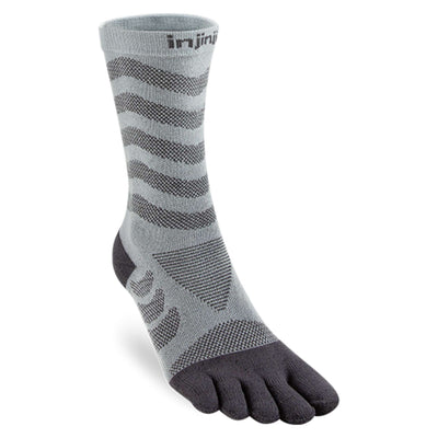 Injinji Ultra Run Women's - Crew | Running and Hiking Toe Socks | Further Faster Christchurch NZ #slate