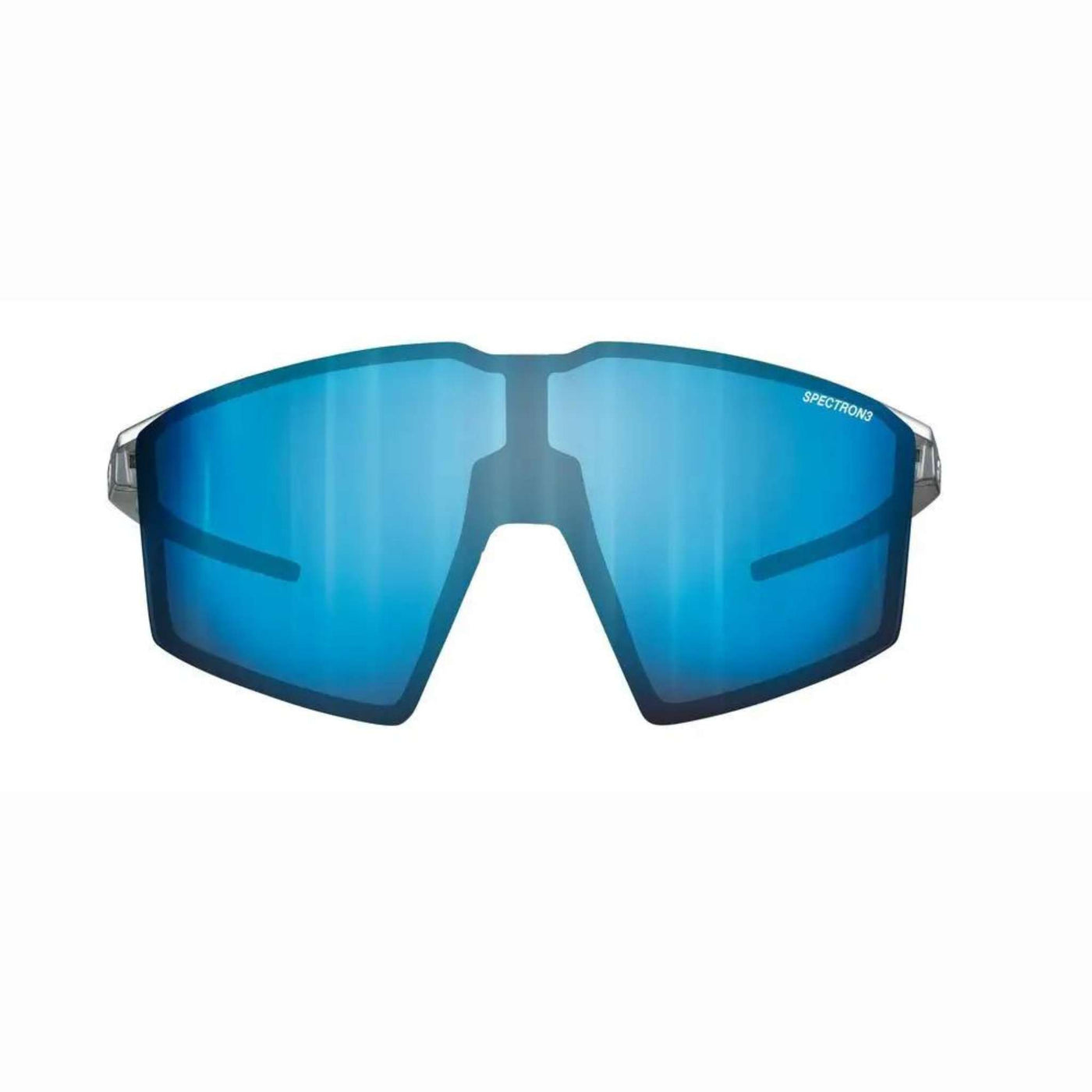 Julbo Edge Shiny Silver/Matt White Sunglasses - Spectron 3CF Lens | Performance Sunglasses | Further Faster Christchurch NZ
