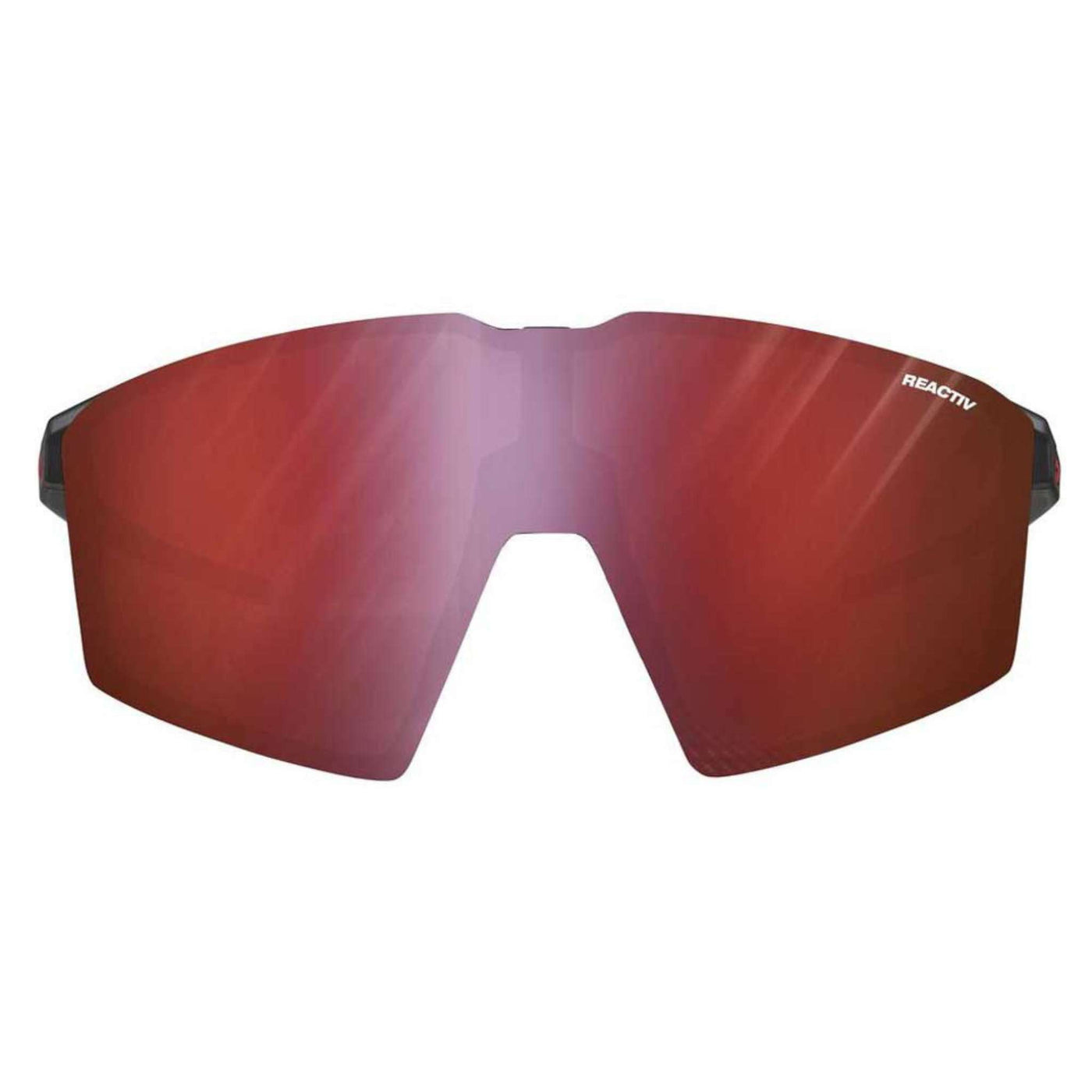 Julbo Edge Translucent Black/Orange Fluo Sunglasses - Reactiv 0-3 HC | Performance Sunglasses | Further Faster Christchurch NZ